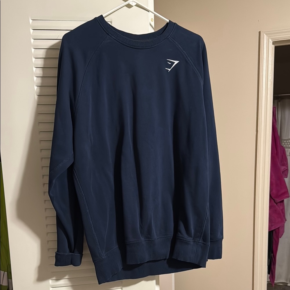 Gymshark Men's Navy Blue Crew Neck